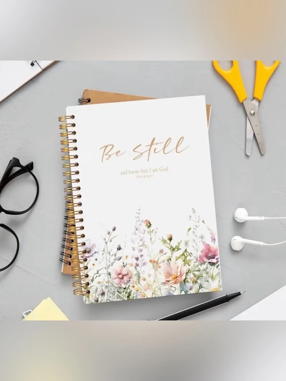 Be Still Floral Spiral Journal - Picture 2 of 7